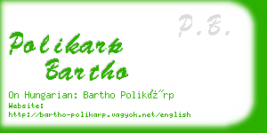 polikarp bartho business card